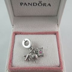 Pandora Aeroplane Suitcase Globe Charm