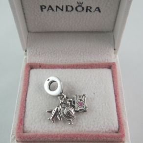 Pandora Aeroplane Suitcase Globe Charm