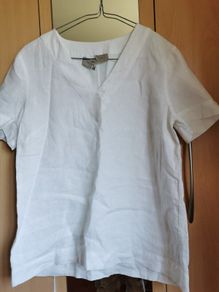 NEW - Paul Costelloe 100% linen top UK 8