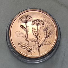 Austria 10 Euro Copper Uncirculated Coin 2022 - Marigold - Languages of Flowers