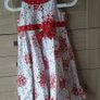 Lovely girl dress,Red and white flower girl dresses. Image 3