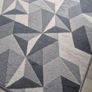Grey Modern Geometric Rug 120cm x 170cm Image 2