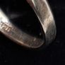 Vintage sterling silver  sapphire ring size K Image 2