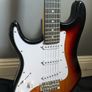 Electric Guitar Sunburst / Left Handed (Gig Bag, Strings, Pick & Cable) Image 2