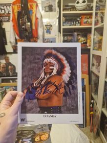 WWE Tatanka Autograph - WWF