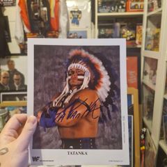 WWE Tatanka Autograph - WWF