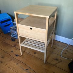 Bedside Table Bamboo Ikea Nordkisa