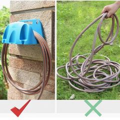 Garden Hose Holder Wall Mount - Heavy Duty Hose Hanger with 50kg Capacity, Free viewing