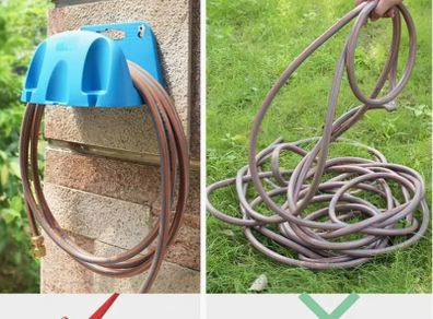 Garden Hose Holder Wall Mount - Heavy Duty Hose Hanger with 50kg Capacity, Free viewing