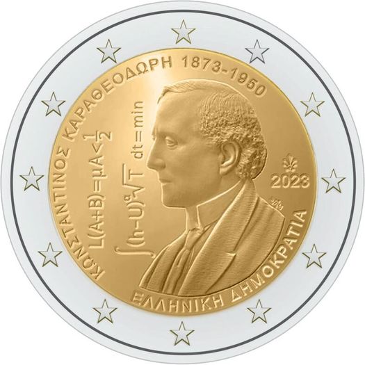 Greece 2 Euro Commemorative Coin 2023 - Constantin Caratheodory. Uncirculated.