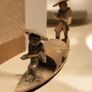 Vintage Chinese Soapstone Fishermen Boat Image 2