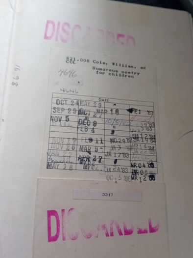 Humorous Poetry for Children 1955