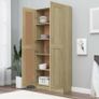 Book Cabinet Sonoma Oak 82.5x30.5x185.5 cm Chipboard Image 7