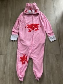 Gloomy Bear pink onesie - fancy dress costume
