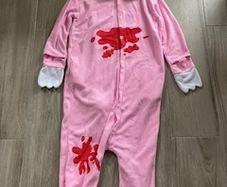 Gloomy Bear pink onesie - fancy dress costume