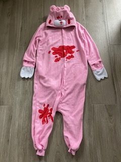 Gloomy Bear pink onesie - fancy dress costume