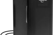 Retro Mini Fridge For Bedrooms 12V Portable Cooler Warmer Refrigerator 6L Small 8 Can Table Top Quiet Mini Fridges For Skincare Food Drinks Kids Home Car &amp; Travel, Black
