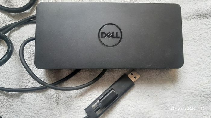 Dell D6000 USB-A USB-C Docking Station Monitor Dock 4K with 130W Adapter Power Supply PSU