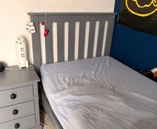 single bed and locker