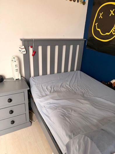 single bed and locker
