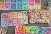 Beads Charms Clay Beads Bracelet Making Kit