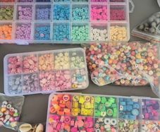Beads Charms Clay Beads Bracelet Making Kit