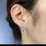 18KT White Gold Filled Earrings Image 2
