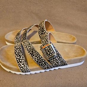 Maruti Bijou Hairon 66.1510.01 Pixel black leatger sandals new & boxed size UK 6.5 EU 40