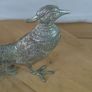 Vintage Silver Plated Pheasant Figurine Decorative Table Bird Centerpiece 280mm Long  Large Metal Ornament Image 3