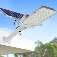 Solar Street Lights Outdoor, 1000W Dusk To Dawn Security Lamp with 6000mAh Battery, 128 LEDs Ultra Bright Solar Powered Area Light IP66 Waterproof, Motion Sensor, Remote Control, High Lumen Floodlight for Driveway, Garden, Street, Path, Yard