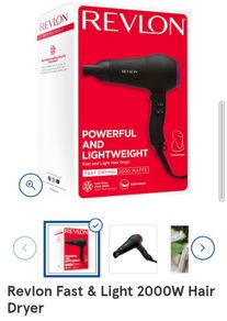Revlon Fast and light 2000w hair dryer for sale