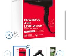Revlon Fast and light 2000w hair dryer for sale