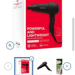 Revlon Fast and light 2000w hair dryer for sale