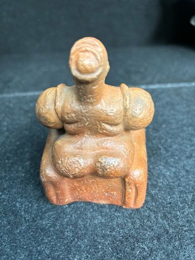 Handmade Clay Catal Huyuk Mother Goddess Figurine