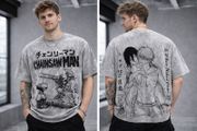 Anime T-Shirt Naruto One Piece Dragon Ball Demon slayer Chainsaw Man Solo leveling