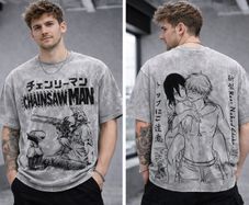 Anime T-Shirt Naruto One Piece Dragon Ball Demon slayer Chainsaw Man Solo leveling