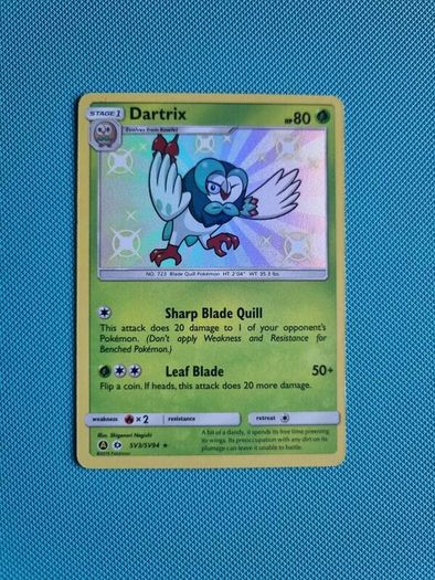 Dartrix Shiny Pokemon Card (SV3/SV94)