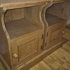 Solid Pine Wood Bedside Tables