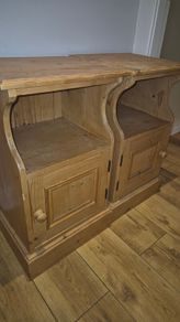 Pair of Solid Pine Lockers