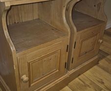 Pair of Solid Pine Lockers