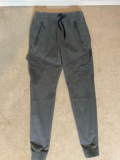 Mens Hollister Khaki Cargo Joggers - Size: XS
