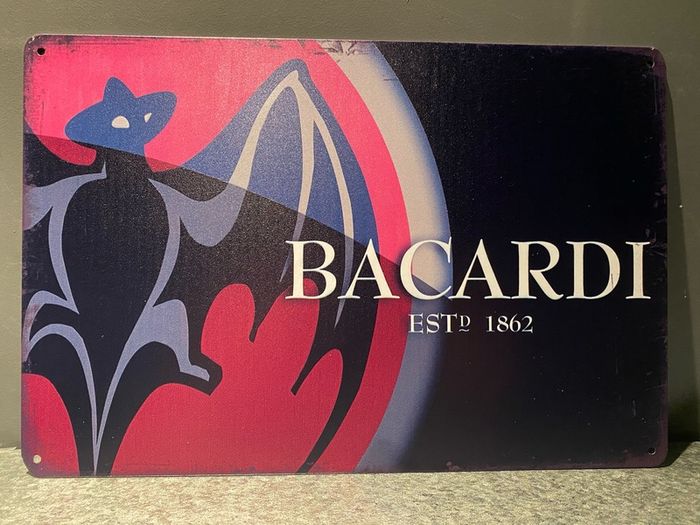Bacardi Tin Metal sign
