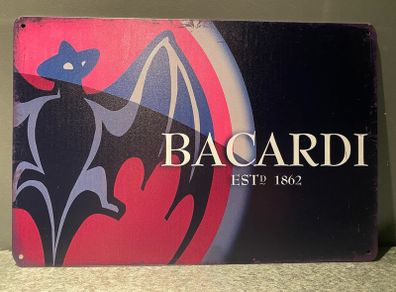 Bacardi Tin Metal sign