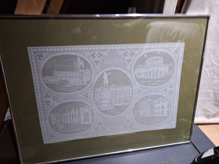 Glass Framed Irish Lace