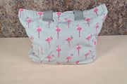 Sophie Allport Flamingo pattern shoulder bag handbag tote bag shopping bag canvas