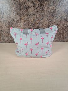 Sophie Allport Flamingo pattern shoulder bag handbag tote bag shopping bag canvas