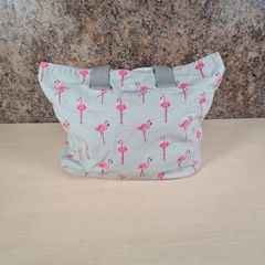 Sophie Allport Flamingo pattern shoulder bag handbag tote bag shopping bag canvas