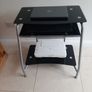 Black Glass Console Desk Image 7