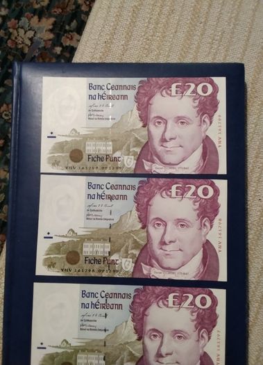 Three  Eire Banknotes  Daniel  O Connell
