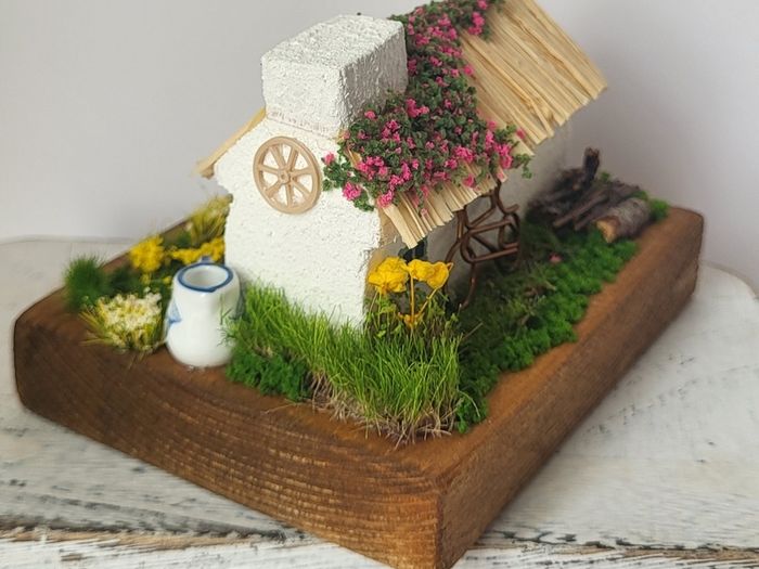 Handcrafted tiny wooden cottage!